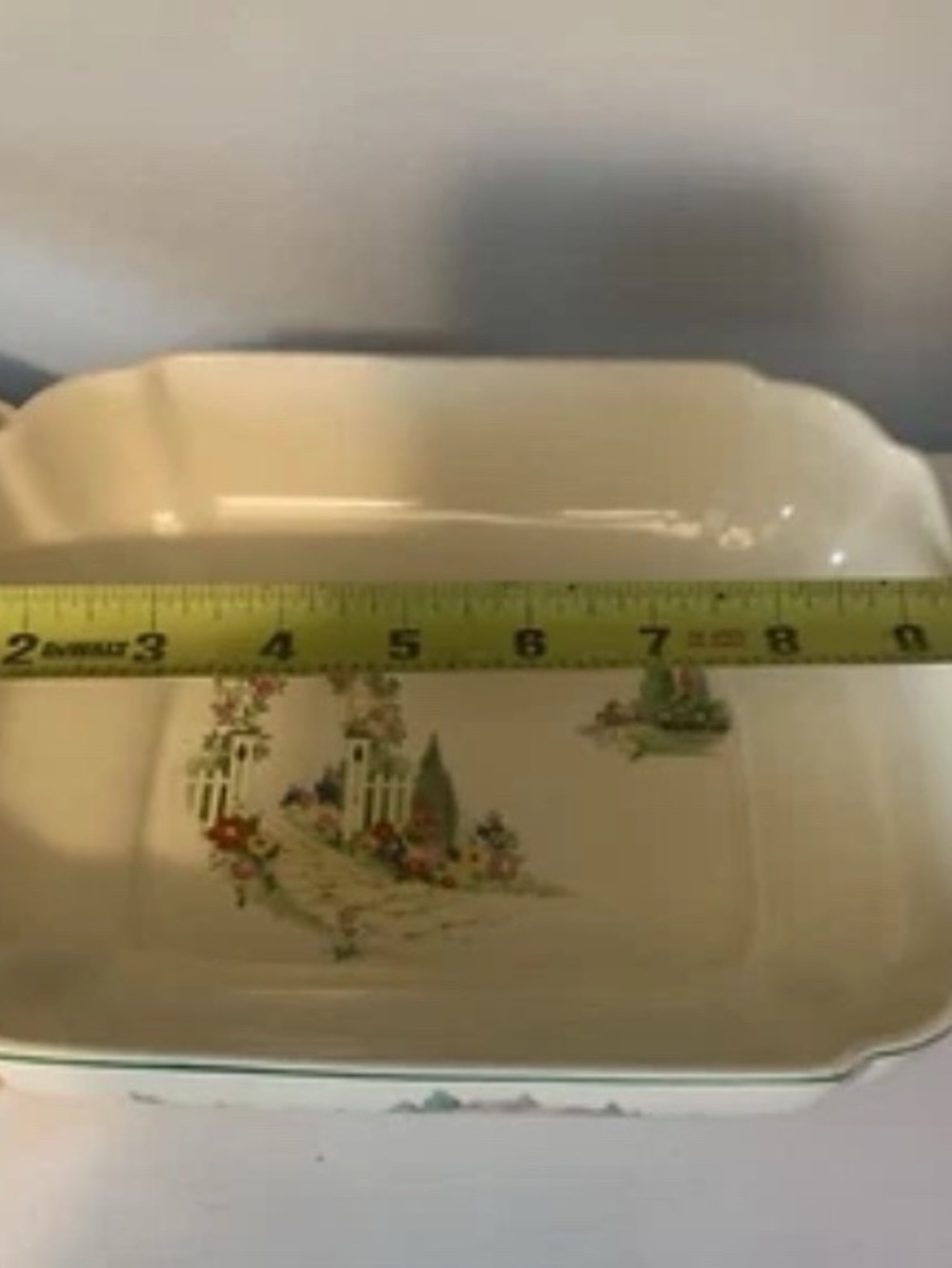 Rare Homer Laughlin English Garden Casserole Dish w/Lid C-4 Century Shape - Picture 14 of 16